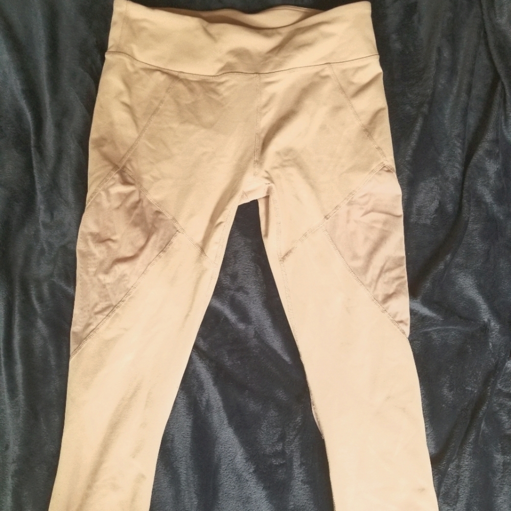 Mesh cutout leggings.